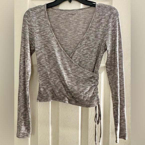 AE V-neck Tie Shirt - Picture 1 of 5